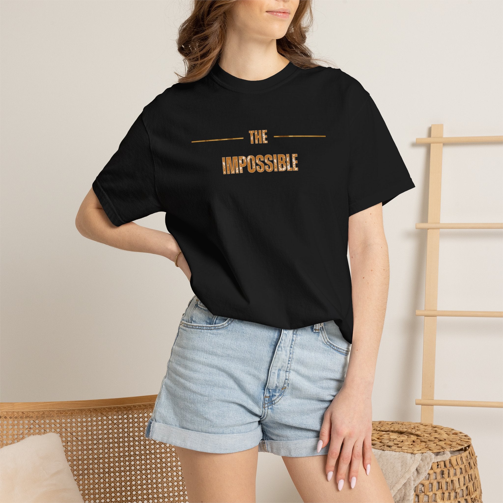 The Impossible T-Shirt — Minimalist Vintage Text Graphic Tee